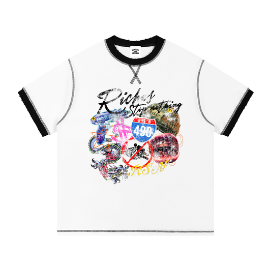 Contrast-Stitched Cotton T-Shirt